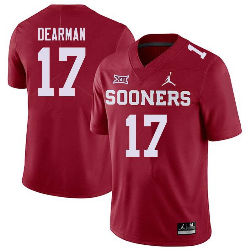 Jordan Brand Men #17 Ty DeArman Oklahoma Sooners College Football Jerseys Sale-Crimson - Click Image to Close